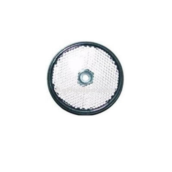 Catadióptrico Redondo Blanco Con tornillo - Ø 60 MM Para Tractor