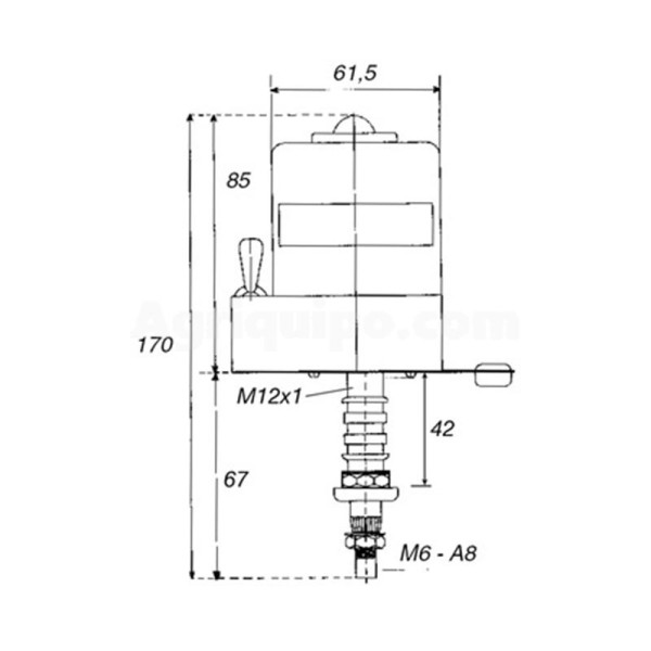 Motor Limpiaparabrisas Para Tractor 105º