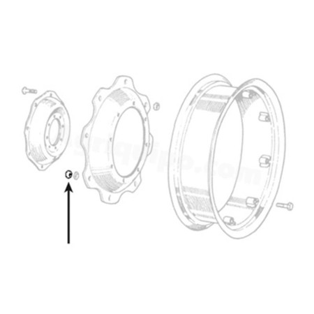 Tuerca De Rueda M16 X 1.5 Para Tractor Massey Ferguson 2