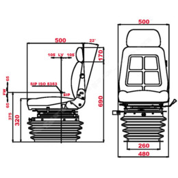 Asiento Neumático Para Tractor