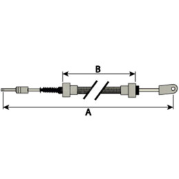 Cable Embrague Para Tractor New Holland