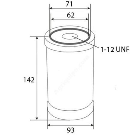 Filtro De Aceite Para Tractor Case-Ih, Deutz, Fendt, Zetor 2