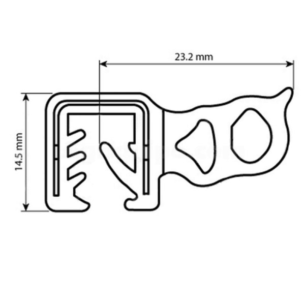Goma Para cristal 1 M Para Tractor